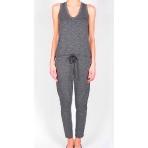 NEW! Dolan Anthropologie T-Shirt Drawstring Jumpsuit Gray SZ S
